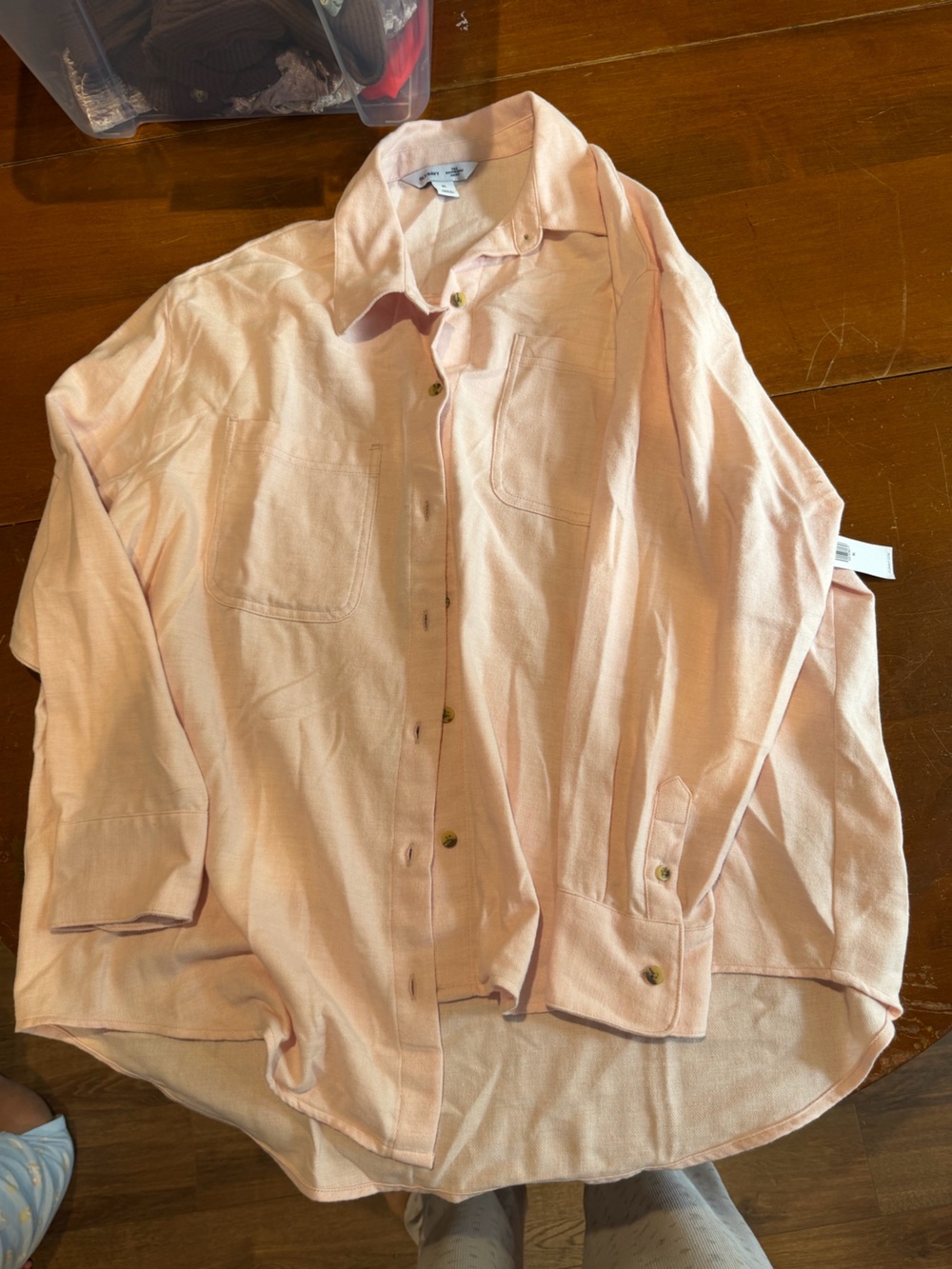 Women’s Old Navy light pink flannel
